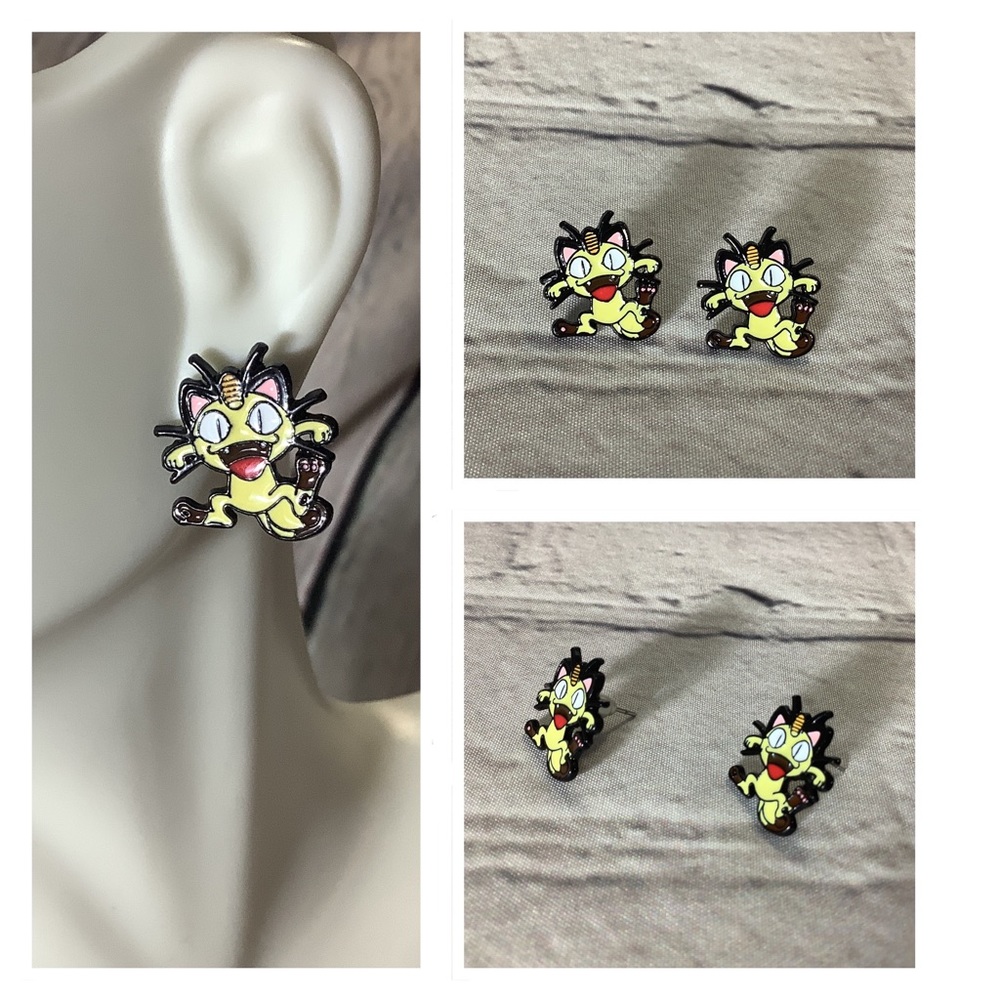 Poke-man Stud Earrings